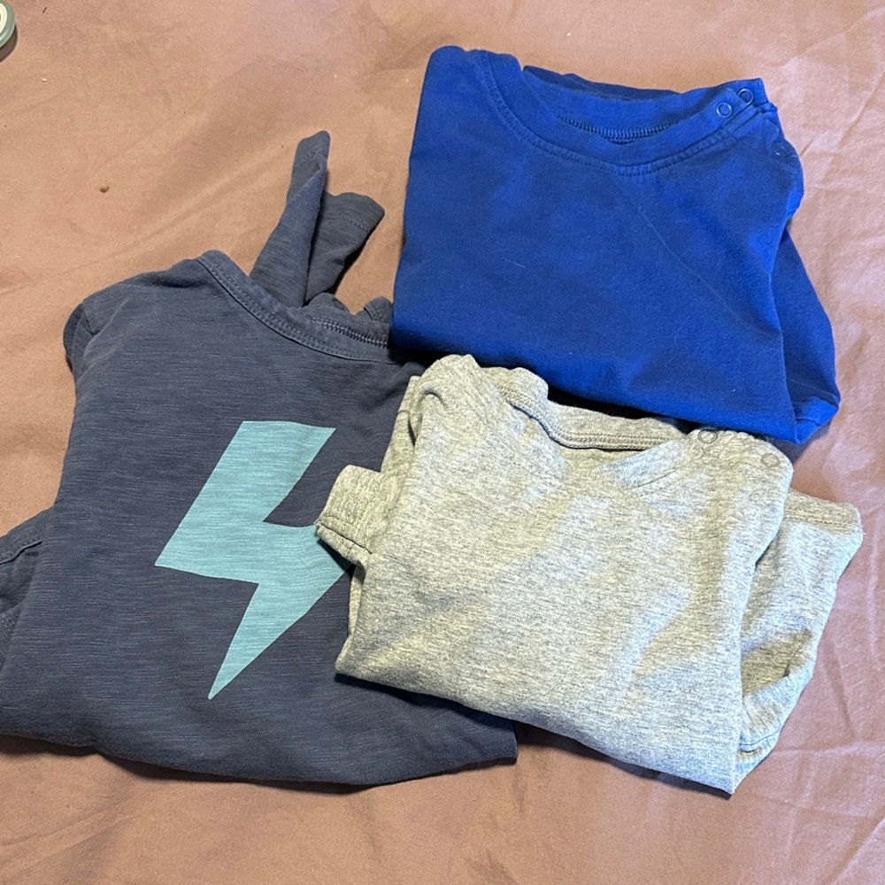 Lot of 3 Primary long sleeve tees 12-18 months